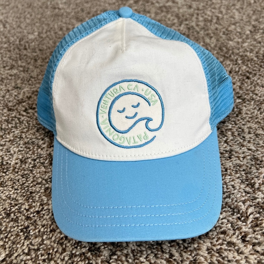 Patagonia Ventura CA Womens Baseball Cap Blue One Size Snap Back Coastal Wave